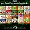 G128 Holiday Gnomes Set 10pc Garden Flag 12x18 In Double Sided All Season Yard Garden Lawn Decoration